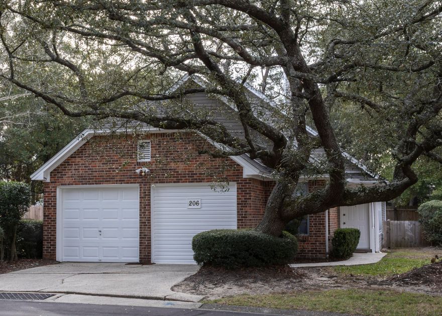 Adorable Florida Cottage home nestled in the Bluewater Bay Community. This 2BD/2BA home has vaulted ceilings in the living room along with a fireplace for the rare chilly nights. Open floor plan between the kitchen, dining room & living room. The 2 bedrooms are opposite sides of the house for plenty of privacy. Privacy fence surrounds the quaint backyard. New Roof 11/24, New HVAC system 1/26, Hotwater heater 12/20, Entire house fresh paint (from ceilings to baseboards to garage/front door) Pristine home for immediate move in. Home comes with 'as is' washer/dryer and microwave.  Owner provides lawn care, quarterly pest control & HVAC replacement service. Perfectly convenient to Destin (10 min), EOD School (5-7 min), Eglin AFB (15 min) & Interstate 10 (25 min) for traveling. Welcome to 206