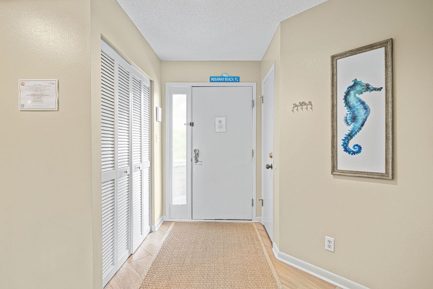 Do you need an escape to the beach that generates rental income also? Then you need to view this immaculate beach cottage at Hidden Dunes Beach & Tennis Resort, Unit 129. This 3 bedroom 3 full bath open floor plan beach cottage is filled with abundant light and vaulted ceilings,   making it bright and airy. This cottage is the largest floor plan of the Beach Cottages. Recently renovated and well maintained this cottage has new white shaker cabinets, new windows, new sliding glass door to the porch, new water heater, new carpeting in the primary bedroom, the loft, and the kids bedroom, all new living and room dining furniture, new mattresses, new appliances in the kitchen, and all new window treatment. The screened in porch is the perfect retreat for your morning coffee w/a breakfast bar that opens to the kitchen and takes in all the beauty and tranquil setting this beach cottage has to offer. Hidden Dunes is a private white sand beachfront low-density gated community with 24 hour security and 27 acres of picturesque landscaped grounds. Top tiered amenities include private beach access with beach service, 2 swimming pools, hot tubs, pickleball courts, lighted basketball courts, tennis courts, BBQ gas grills, fishing lake w/pier, gazebo, and shaded walking trails. Tennis devotees will love the 6 Rubico clay professional tennis courts, Pro-Shop, seasonal tournaments, on site instruction programs, and certified coaching/clinic. To add to all of this in-season tram services are available. Conveniently located to all the fine shopping and restaurants Miramar Beach has to offer, and on the south side of US Highway 98. With its exceptional location and only a few minutes to the beach this cottage is the ideal vacation retreat, income producing vacation rental, or even a primary resident. Call today for more details. Buyers to verify all information and dimensions.
