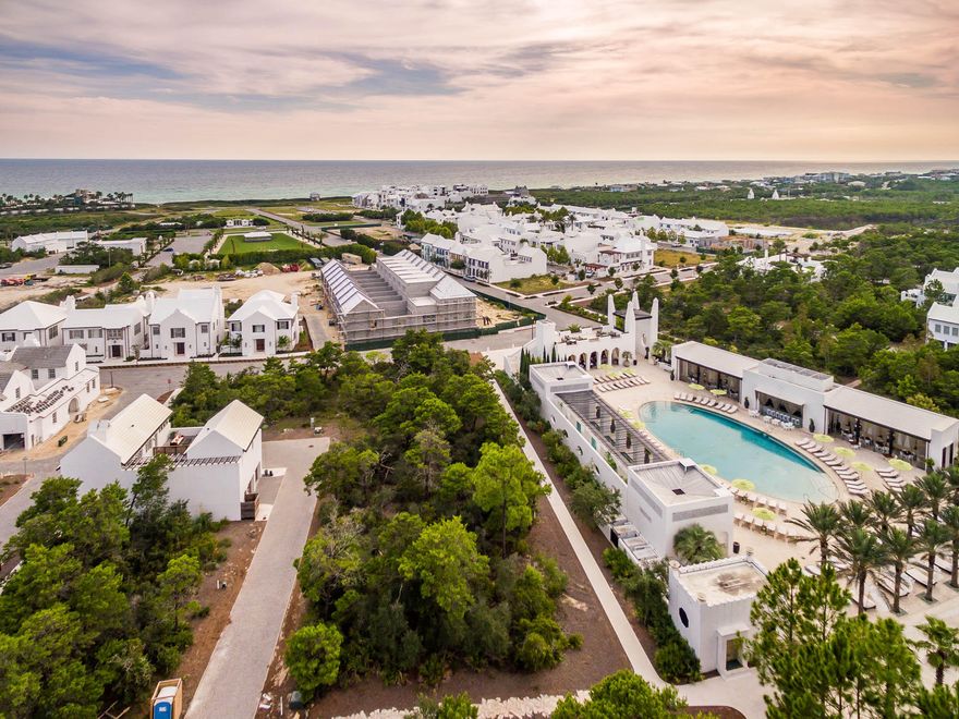 One of the premier homesites on impressive Nonesuch Way. This homesite is open on all sides allowing opulent light and distinguished design opportunities. Adding to its appeal is the close proximity to the breathtaking and award-winning Caliza Pool & Restaurant. Capture Gulf breezes from your rooftop terrace or relax in the serenity of your private courtyard. This area of Alys Beach is one of the fastest growing with its proximity to Caliza, the emerging Town Center, Fitness Center, Tennis and Basketball courts and short bike ride or walk to the beach. Stroll to the neighbors in Arboleda Park or discover the nature trails to the north. On-site parking for this homesite can be designed as a 2-car garage or private parking court. Construction of a primary residential structure must be