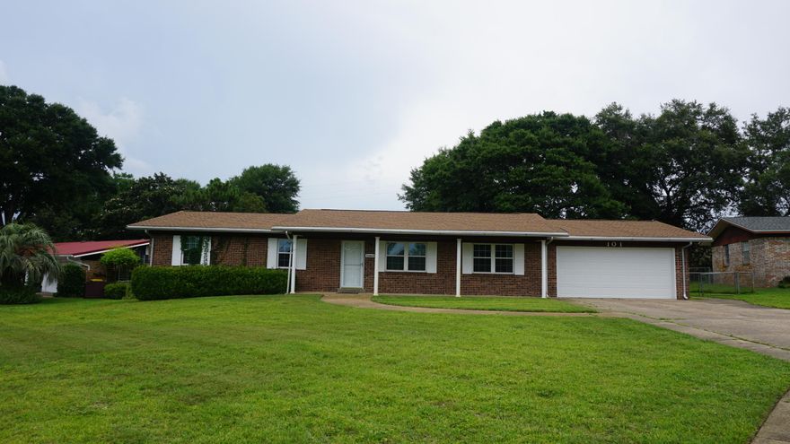 Great 4 bedroom 2 bathroom brick home located in the heart of Niceville. Walking distance to shopping and restaurants. Well maintained and cared for corner lot with great curb appeal in a cul-de-sac. Fully fenced in large back yard. Freshly painted, newer stainless steel appliances, and ready to welcome your family.