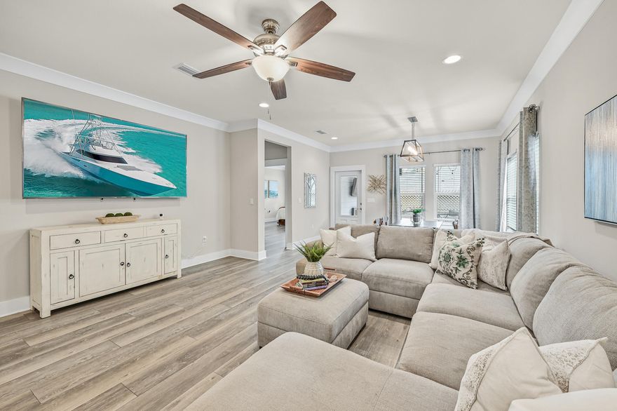 Welcome home to your LaGrange Retreat. Custom home built in 2020 by John Cunningham with upgrades galore. This single level home on a corner lot will amaze you. Open floor plan, 3 bed/2bath with an additional office/flex room and a custom barn-door for privacy. The master features a large walk-in closet, tray ceilings, quartz counters, and a double-head walk-in shower. There is plenty of storage throughout, and the beautiful white kitchen boasts stainless steel appliances, granite counters and an under-mounted sink. Laundry room also has a separate sink. Enjoy your morning coffee on your screened-in porch overlooking your fenced in backyard. For extra security enjoy the Impact Rated Doors and Windows.