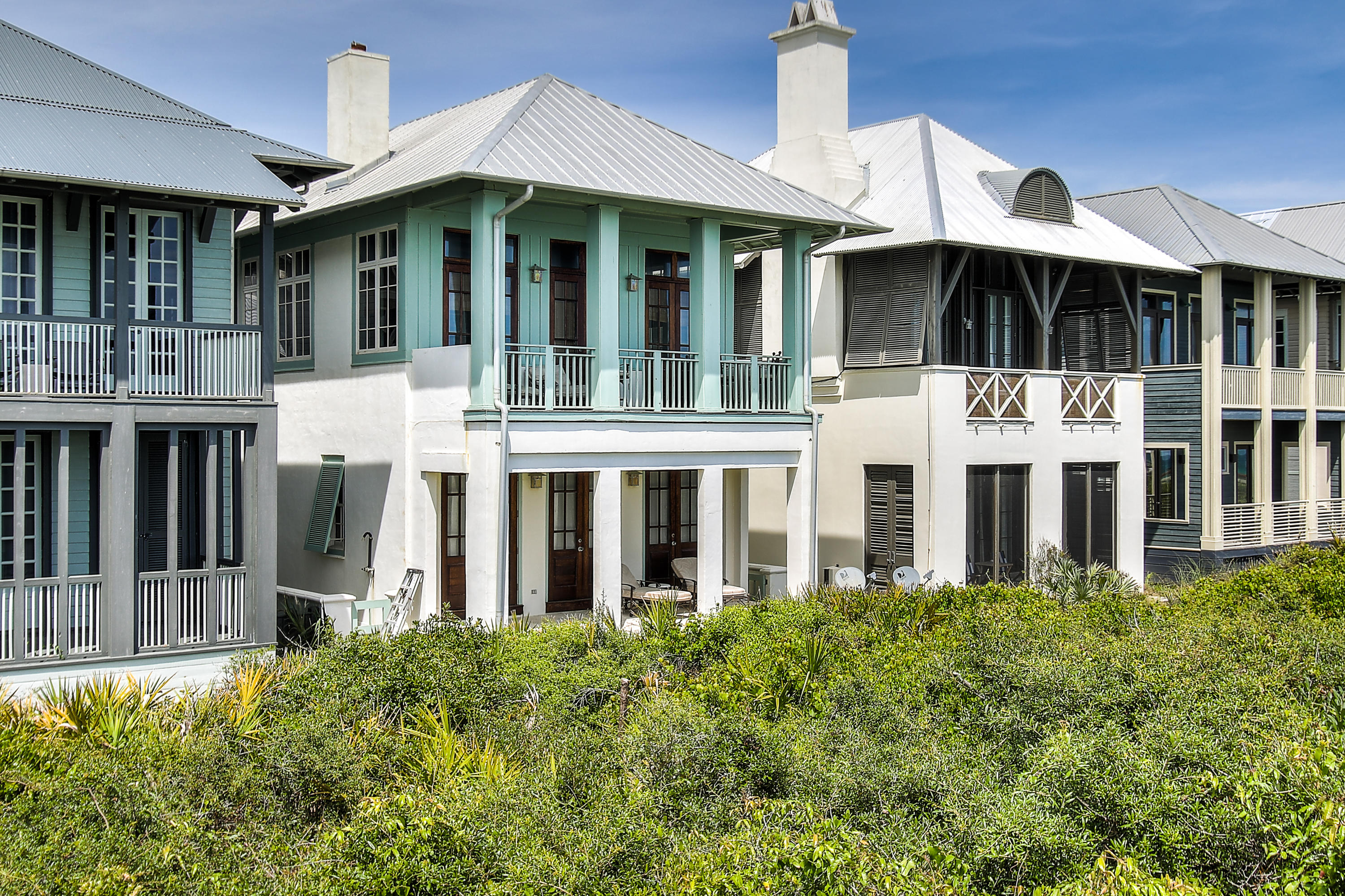 Gulf Front Home in Rosemary Beach!!! Amazing opportunity to own one of the most prestigious locations on the Gulf Coast. Located on the ''quiet side'' of Rosemary, near the Eastern Green. Picturesque views of the white sand and emerald waters. Listen to the sound of the waves and admire the beautiful sunsets. The open floor plan combines the kitchen / living / dining area - perfect for entertaining. The master bedroom is complete with a walk-in closet and wet bar. The carriage house above the two car garage features two balconies and views of the gulf. The property includes and additional 153 sq.ft. sleeping loft in main house not included in square footage. A perfect way to enjoy the lifestyle and amenities of Rosemary Beach!