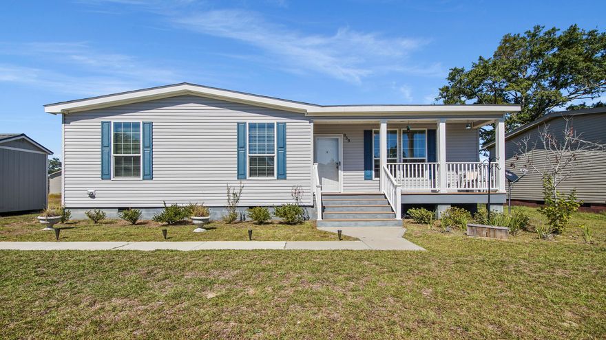 Introducing an exquisite, modern modular home built with durability in mind, using strong 2x6 framing and anchored on a solid concrete foundation. Completed in 2021, this home offers a comfortable and stylish living space with three bedrooms, two bathrooms, and a spacious open layout. Nestled within a welcoming community of newly built homes, this property provides a peaceful haven while remaining conveniently close to city amenities. Imagine the serene nights gazing at the starry skies, all while having easy access to everything Defuniak has to offer. As Defuniak continues to grow, this is a prime opportunity to invest before the market shifts again in the future.