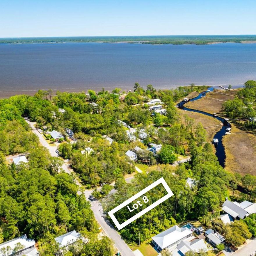 Great Subdivision with no HOA fees and no build-out deadlines. Just 5 minutes from Grayton Beach and 30A beaches. Neighborhood boat ramp is 1/10th of a mile. Easy access to Bay Front Park featuring a kayak launch. Bring Offers! Lot 7 can be purchased with Lot 8. Motivated Seller