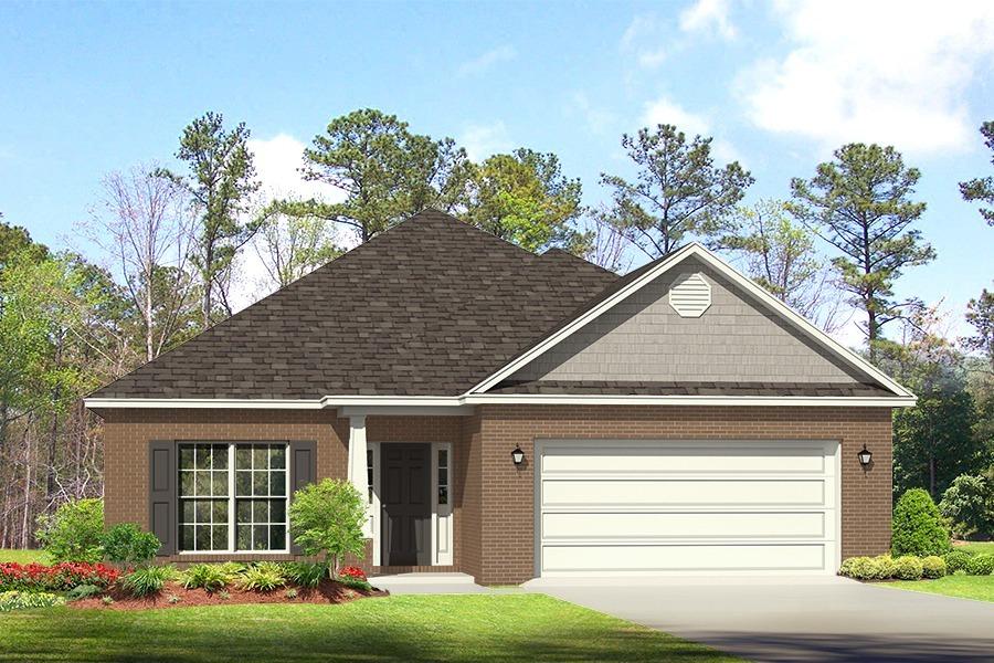 Be the first to live in this brand new home! Home features 3 bed/ 2 bath and flex space.This home will include the following : 3 side brick, gas hot water heater, stub for gas grill & cooking, Granite inkitchen & all baths, Stainless Steel Appliances, Brushed Nickel Plumbing fixtures, Tile Shower in Master Bath, Crown Molding in entry, family room & master bedroom,wood look tile flooring in all common areas of the home, baths and utility, Rear Gutters, Full Irrigation, & much more.