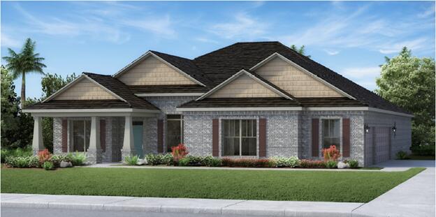 Our very popular Mulberry floorplan! This home will feature 4 bedrooms, 3 full bathrooms, a formal dining room, an owner's retreat, a large covered back porch, and an extended and oversized side load 3 car garage. Projected to be complete by the end of 2022, this home will be 2592 sq ft on a 0.59 acre lot. This home will feature a gourmet kitchen with stainless steel appliances, coffered ceiling in the owner's suite, 12' ceiling in the dining room, great room, and breakfast area, quartz countertops, 42' upper white cabinets, engineered vinyl plank flooring throughout the whole house, additional LED lighting, brushed nickel finishes, and so much more!'