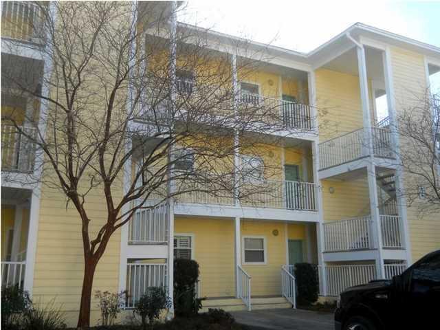 This is a corner end top floor unit, very desirable. Unit has many upgrades, tile floors, carpet, paint, kitchen appliances and is great condition. Private balcony overlooking wooded area. Ideal residence, rental or vacation place. On site pool, gym, laundry. Minutes to Grand Boulevard, Baytowne wharf, Silver Sands, the beaches of Destin and South Walton.