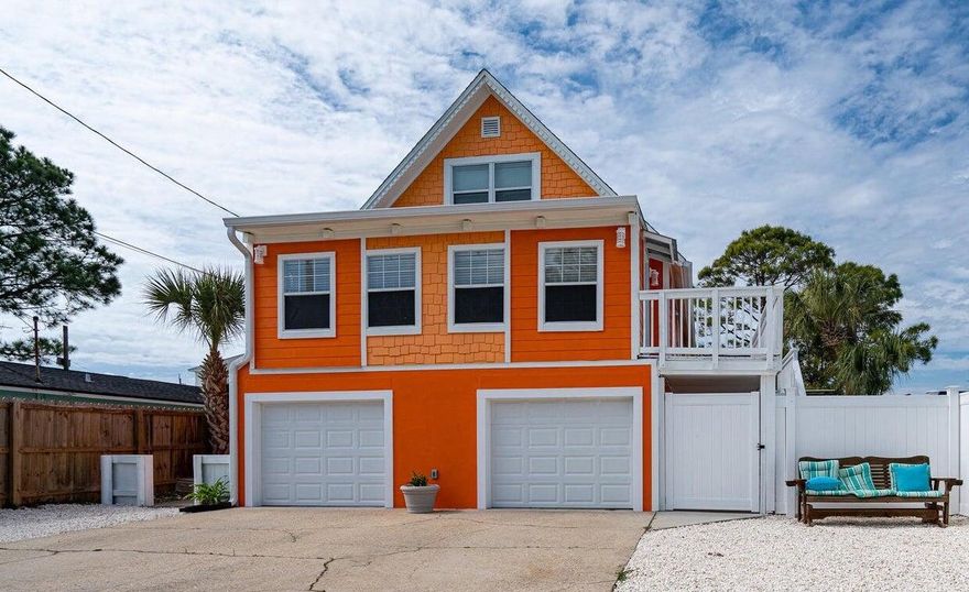 A recent interior refresh, and a separate, ground floor, one bedroom apartment make this the most FUN and versatile home anywhere in Panama City Beach at this price!  Fully Furnished and turnkey, with plenty of room for a pool, this is definitely one to see whether you're seeking a full time residence, vacation home, or investment property. New roof as of 2019, AC units less than five years old, and plenty of outdoor & backyard space. Four of the five spacious bedrooms feature king beds. The oversized Rick Seltzer Park and public beach, with restrooms, picnic areas, and pavilion, is a short walk from your front door. Come see this exciting house as soon as possible!