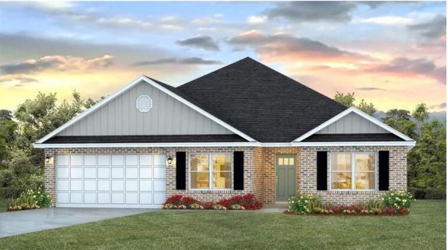 New Community, Charlie Day Estates is just minutes from shopping, dining, schools, & a short trip on SR-85 from the pristine beaches of Destin, Navarre, & Pensacola. The popular Sawyer model with its desirable open design for comfortable living & entertaining. 5 beds, 3 baths, covered patio, 2 car garage & awesome amenities. Well-designed kitchen features: GORGEOUS Quartz counter-tops stainless appliances, lg. island, smooth-top range, built in microwave, quiet dishwasher & pantry. Striking wood look flooring & PLUSH carpet in the bedrooms. The 'Smart Home Connect' System offers a variety of Smart Hm. Devices for your convenience. Bedroom 1 & adjoining bath has a separate shower, Garden tub, closet, beautiful Quartz counter-tops, double vanity & more. Great design & STYLISH curb appeal.