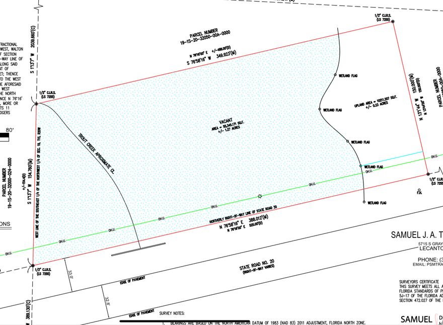 A large 1.8 acre parcel that features Trout Creek running through the West end of the property, and a pond just over the North side of the lot! Build a beautiful home looking over scenic water views, with the convenience of being just outside of town. A survey and wetlands map is available.City Water is available, and septic is required.Seller Financing Available!