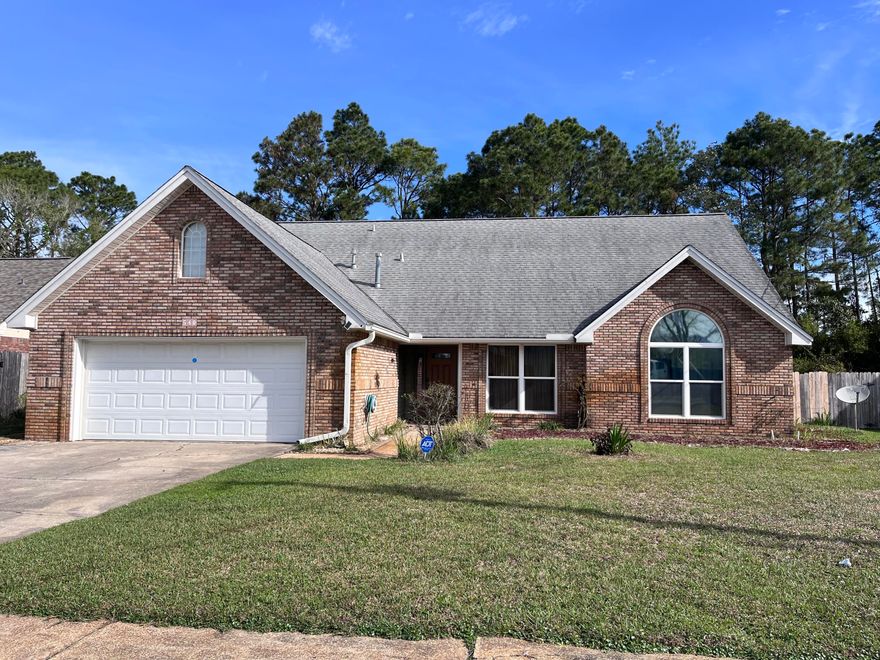 This beautiful home is located west of Hurlburt Field and features a gorgeous pool in the back yard along with a large area for entertaining and a covered porch. The interior of the home offers granite counter tops, cherry wood finishes, large closets and windows, washer & dryer, a fireplace in the living room, a two car garage, and so much more.