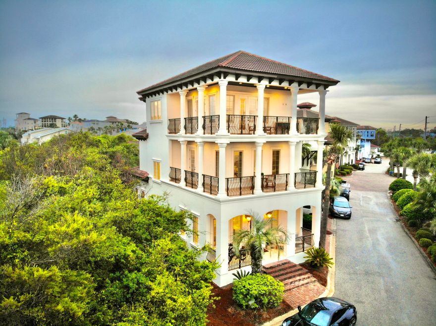 **Professional Photos Coming Soon** A beautiful home in the heart of Blue Mountain Beach! This stunning, newly renovated Italian villa dazzles with ocean views throughout. Just steps to the beach, it has a private heated pool & spa, a true gourmet chef's kitchen and top of the line Sub zero appliances.  The home boasts spacious rooms with high ceilings and wrap-around porches for taking in the views.  Enjoy walking to the creamery, yoga studio, various dining options and Blue Mountain's organic grocery store. This property has everything you need for gracious 30a living or a beautiful vacation home!