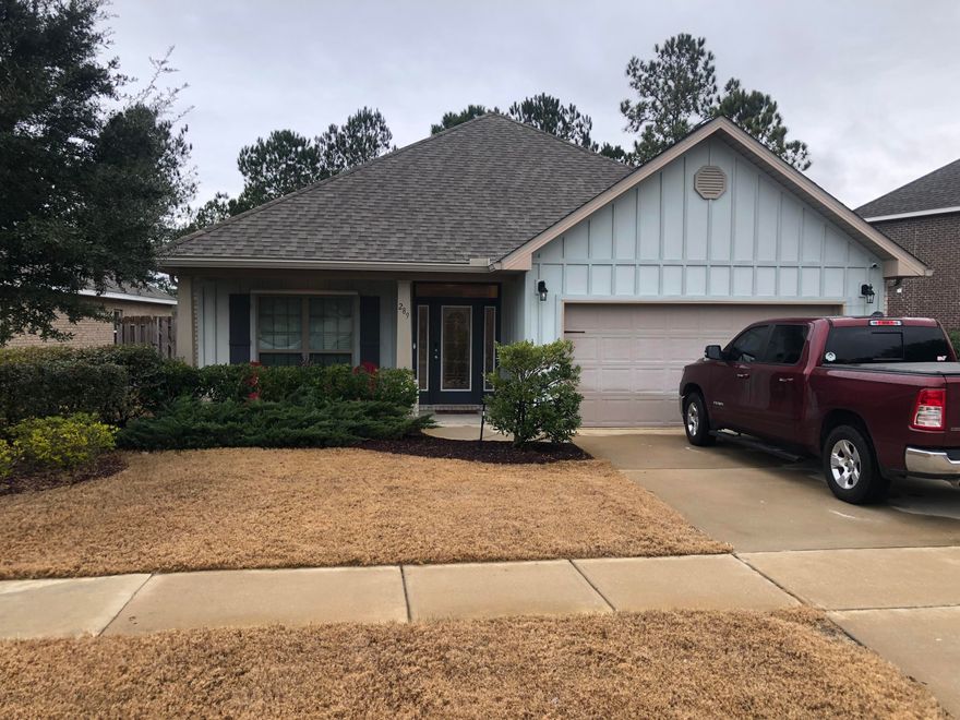 This highly desirable, well maintained home featuring 3 bedrooms, 2 baths and flexible floorpan is located in the Hammock Bay neighborhood of Passages. You will be delighted with the grand gourmet kitchen with beautiful granite countertops, custom tile backsplash, elegant cherry wood cabinets and upgraded appliances including gas stove. Spacious master suite features extra storage shelving in the master closets as well as double vanities and separate tub & shower in the master bathroom. Guest bedrooms are equally spacious. Indoor laundry room for added convenience (washer/dryer included but not warranted). Enjoy quiet evenings by the gas fireplace or taking long strolls on the walking trails. Hammock Bay amenities include walking trails, two swimming pools, the bay club, fitness center,  general store, tennis and pickle ball courts, a dog park and much more. Owner will consider a pet with approved application & non refundable pet fee. Restrictions apply. Any pet must be spayed/neutered, housebroken and current on all shots. NO SMOKING! Any person 18 years old or older must apply separately. Tenants required to carry renter's liability insurance.