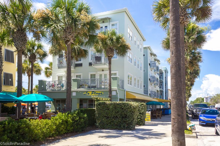 Located along desirable 30A and mere steps from its white, sugar-sand beaches this 2nd floor unit is a must-see! This charming one bedroom unit features high ceilings, a full kitchen, tile flooring throughout, and a spacious bathroom with garden tub. The large kitchen, dining, and living areas all flow together to create an open and airy feel. French doors lead to the cozy balcony where you can take in the Gulf views and salty sea breeze. Owners and renters at Gulf Place have access to three pools, hot tubs, tennis courts, as well as unique shopping boutiques, restaurants, concerts, and farmers markets. With everything within walking distance, they say Gulf Place is the place where distance is measured in footsteps. This unit is projected to gross $24k+ in rentals. Paradise!