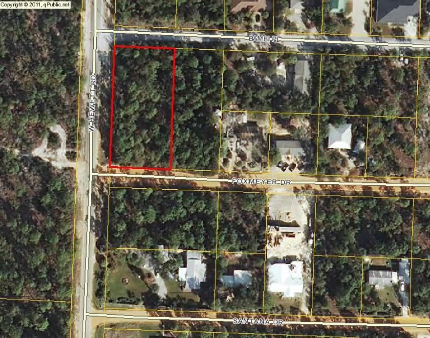 Large lot close to the beaches, Sacred Heart Hospital, and Walmart. Two adjacent .33 acre lots (MLS 717942) on W Hewett Rd for sale. Each corner lot is 120 x 120. Purchase the lots together for $50K or separately. Build your dream home in a desirable location. Make an offer, priced to sell!