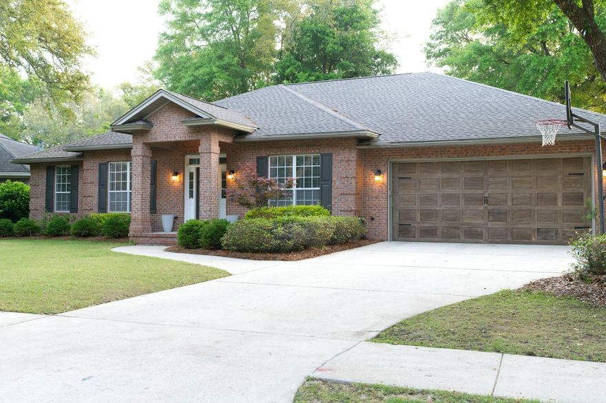 Welcome to this gorgeous Randy Wise ''Hampton Plan'' in one of Niceville's most desirable communities! Located on a kid-friendly cul-de-sac, just a 5-minute walk to Rocky Bayou Christian School and steps from the Edge bus stop.This open, split-bedroom layout offers 4 bedrooms, 3 baths, a dedicated office, a playroom/flex space, and a large formal dining room. The kitchen is a cook's dream with a breakfast bar, nook, and views into the family room. The master suite features a walk-in closet and direct access to the covered lanai and deck, perfect for outdoor cookouts. The private backyard is fenced, with a tree house and swing set for the kids.Swift Creek amenities include a pool, clubhouse, playground, basketball and tennis courts, fishing pond, and scenic trails.