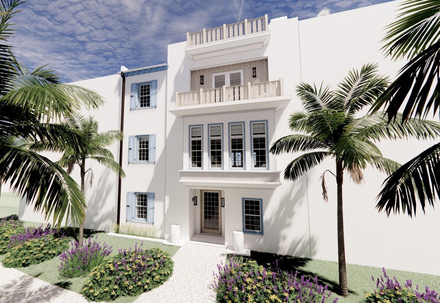 Last opportunity to own and build south of Sea Garden Street in Alys Beach. This location is renowned for its water views and highest values in Alys Beach. 224 Sea Garden Street fronts Sea Garden Pedestrian Path and is situated two sites back from the gulf front. Permitted Plans drawn by Chancey Architecture are included in the sale of the homesite which call for a 4 bedroom 3 story house with a 4th floor rooftop terrace and 2 car garage.