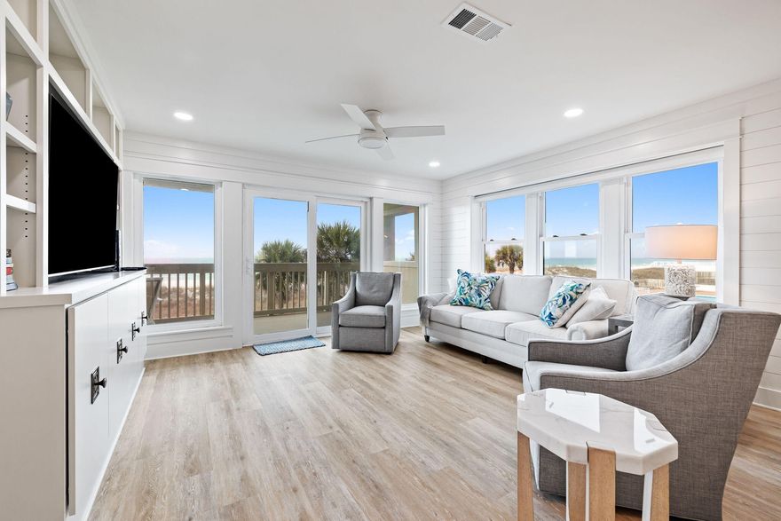 Offered fully-furnished, Unit 40 is a premier unit in Ramsgate Harbour with 3 extra west-facing windows. This gulf-front two bedroom is coming off a newly-completed LUXURY renovation. Everything in the unit is brand new with new flooring throughout even on the gulf-front balcony. This unit offers tremendous upgrades such as a custom bar, wine cooler, lighting in closets, & solid wood doors with brass hardware. Quartzite countertops wrap the kitchen along with all new appliances. This unit has all NEW high-end furnishings & decor included in the sale.