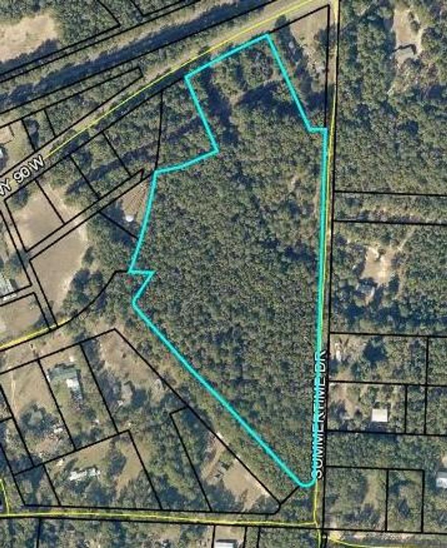 Excellent Property for a sub-Division in Holt
Just off I-10, Almost 14 Acres Wooded Old
Home Site With Chain Link Fence across the
front. Has a long Border to Summertime Lane. Near downtown Holt, Could also be
Rezoned for a Business