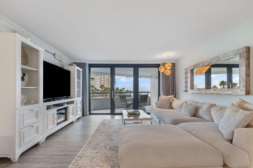 With stunning Gulf views, a flexible bedroom layout, a spacious balcony, and resort amenities including pools, a fitness center, playground, and a tiki bar and grill, this condo delivers a true vacation lifestyle. The unit has been extensively updated over the past few years with a new water heater, kitchen appliances, quartz countertops, built-in bunk beds, new TVs, and multiple thoughtful upgrades throughout (see documents for the full renovation list). The open-concept living area flows seamlessly from the expansive balcony into the freshly painted kitchen, creating a bright, inviting space ideal for entertaining or unwinding after a day at the beach. Whether you're seeking a turnkey second home or a high-performing short-term rental, this property checks every box.