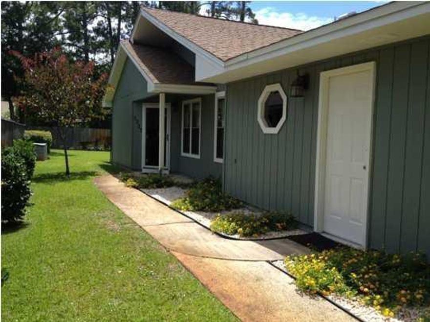 Charming 3 bd 2 ba home located in a very desirable area of Niceville. Close to shopping, schools, churches, restaurants, & more makes this a great starter home, a small family home, or a great place to settle down to retire. This home boasts an open living/dining/kitchen combo with eat at bar. All appliances covey. Nice size master bd & ba w/a lg walk-in closet. 1 of the add. bdrms has a built in desk/organizing area. Inside utility room- washer & dryer included! Screened in porch great for relaxing/entertaining also opens up to an open deck area perfect for a table & chair set & grill. 2 car garage w/a brand new door, frame, & garage door opener. Garage also has a lg workshop or storage room attached. Don't miss out on this adorable home with the red door! Call today & make it yours!