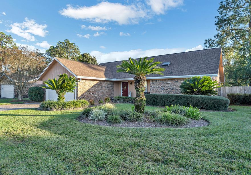 Accepting back up offers easy show. Wonderful home in central Fort Walton Beach, close access to both military bases, beaches, shopping and hospitals.  Beautiful tile paved driveway and front entrance. Roof installed 2017, recent hvac, and hot water heater. Three bedrooms downstairs, a formal dining area, kitchen nook, pantry and two car garage.  Also, an upstairs large extra 4th bedroom, or bonus room. Durable wood-look tile in downstairs hallways, living, dining area and kitchen. Enjoy the backyard oversized covered deck with natural gas plumbing for a gas grill. Nicely manicured front and back yard, with privacy fence, sprinkler system on well water. HVAC inside and out installed 2020, hot water heater 2011.