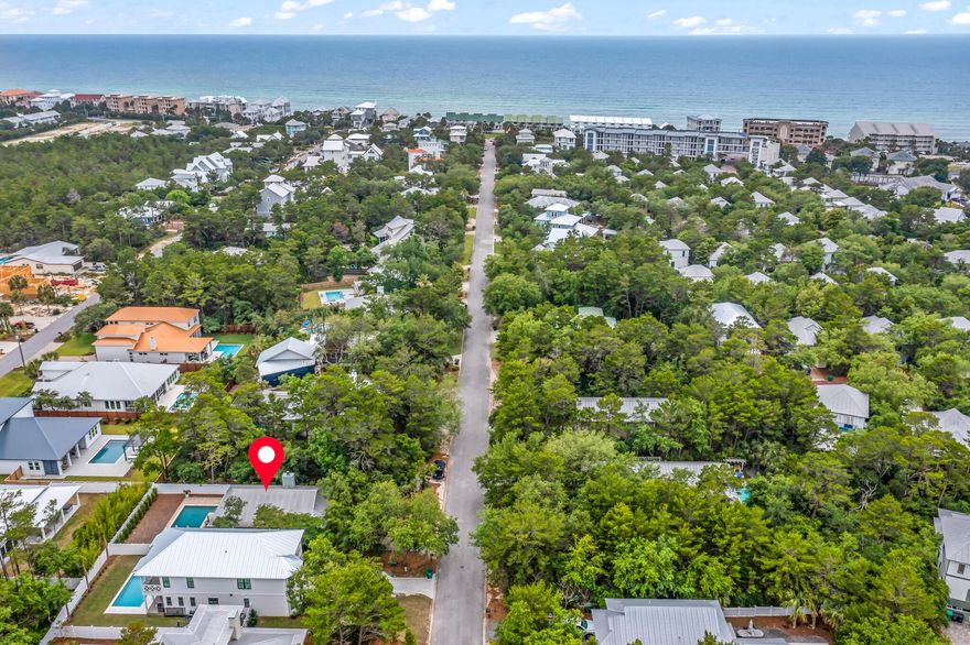 Nestled in the charming and serene coastal community of Seacrest, Florida, lies an exquisite property that embodies the essence of coastal living at its finest. Introducing 250 Clareon Drive - a stunning residence that boasts luxurious finishes, impeccable design, and serene views. Upon arrival, you will be greeted by a beautifully manicured lawn and an inviting entrance that leads to a spacious foyer, setting the tone for the grandeur that awaits. The open concept living and dining areas are bathed in natural light and offer seamless indoor-outdoor living, with easy access to the expansive covered porch that overlooks the lush landscape.