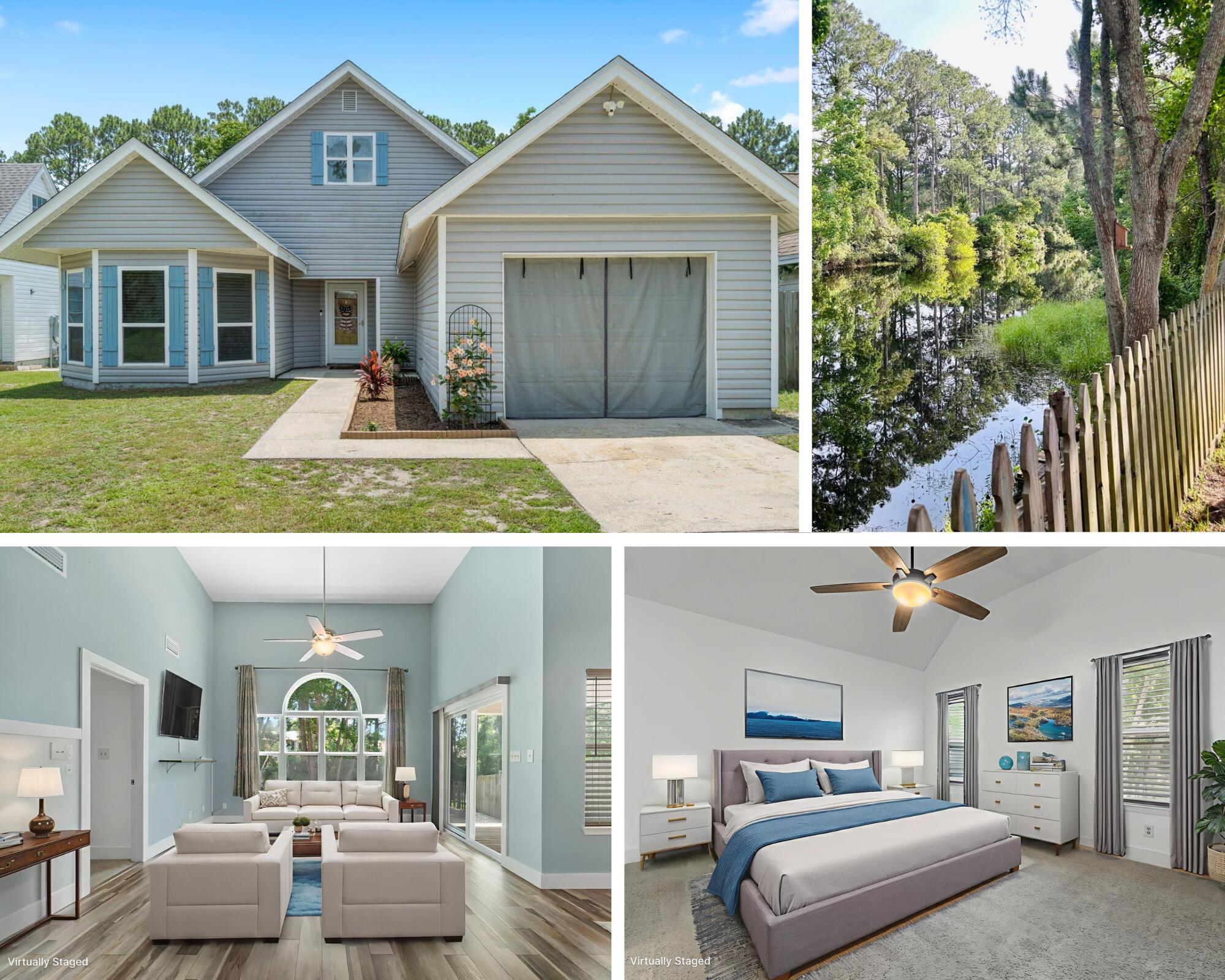Motivated Seller is offering $5K credit at closing towards rate buydown and/or closing costs!! Lakefront Living with Modern Upgrades! Enjoy peaceful views of Lake Katherine from this renovated 3-bed, 2-bath home in Willow Bend. Recent updates: new roof (2024), HVAC/ducts (2024), and hot water heater (2025) for worry-free living. Open floor plan, high ceilings, updated flooring, and a remodeled kitchen with stone counters and stainless appliances. Both bathrooms were updated in 2024. Relax on the covered deck overlooking the lake, fish from your backyard, or spot wildlife year-round. Additional perks: updated siding, windows, garage door, and custom storm covers. Minutes from Hurlburt, Eglin, schools, hospitals, restaurants, and shopping. Move-in ready!