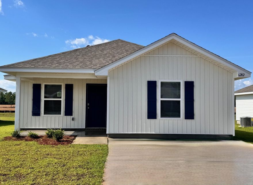 The charming Rivers Cove community offers residents use of it's gorgeous Community Pool, Community Room and Play ground.  The new Allanton plan is a cozy cottage style home with no wasted space, a desirable open design for relaxed living. Easy care beautiful wood look flooring, delightful kitchen with stainless appliances, quiet dishwasher, smooth top range, built in microwave and pantry. Also included is Fabric hurricane door/window protection and a Smart Home 'Connect' system with several convenient Smart Home Devices.  MUST SEE.