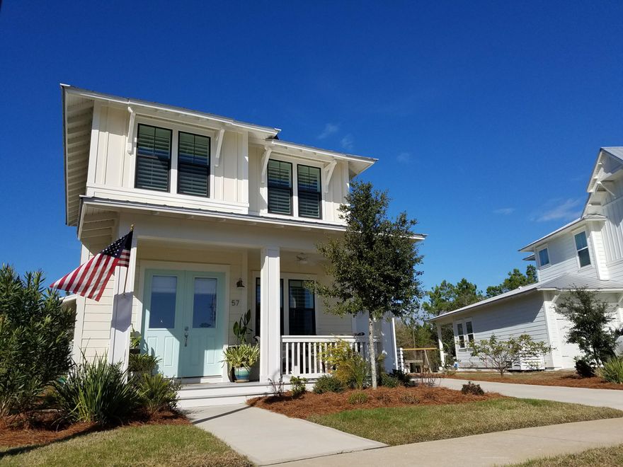 Picture yourself living in this quaint neighborhood with only 62 homes, tucked between two natural conservation areas in Pt Washington. This spacious home is complete with many upgrades including the master bedroom suite on the first level, built in custom shelving in closets/pantry, 10 ft ceilings, plantation shutters and hardwood flooring. Enjoy watching the sunset over the protected conservation land, from your screened porch. The metal roof and the rated impact windows and doors reduce insurance cost, also giving you a peace of mind. The neighborhood pool is close and offers changing rooms. Bay access for fishing/boating is only a mile to the north, and the beaches just a little farther distance to the south. The lot is one of the largest in Audubon Point, for added privacy.