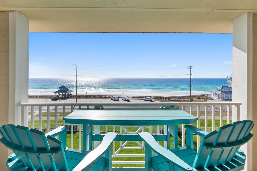 Experience the pinnacle of coastal living in this exquisite fourth-floor, one-bedroom, one-bath condo at the highly sought-after Amalfi Coast Resort in Miramar Beach. Perfectly positioned as a premier corner unit at the front of the building, this elevated retreat boasts unobstructed Gulf views, offering an even more breathtaking perspective of the emerald waters and sugar-white sands below with deeded beach access. Designed for both comfort and investment potential bringing is over $50k gross in short term rental, this beachfront haven delivers low-maintenance luxury and exceptional rental income opportunities. Several pools, recreation area, gym, you won't need to go anywhere! Bunk beds in the hallway bump this up to a 6 person occupancy for comfortable sleeping! giving you added confidence in a truly turnkey opportunity. Whether you're after a serene beach retreat, a powerhouse rental, or the best of both, this rare offering delivers on every front.