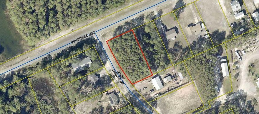 Come check out this nice Corner high and dry lot for your new dream home. Tap fee due, septic needed. Power at the Rd.  All matters of importance should be verified by buyer. Survey needed.