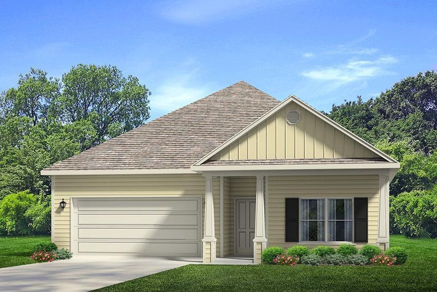 ***Black Friday Sale****  Additional incentives for a limited time. Don't miss out!!! The Rhett is a 4 bed, 2 bath floorplan located in Treasure Trove! Standard features of this home include elegant 9' ceilings, pearl EVP flooring throughout the home, stainless steel appliances including a stove, microwave, dishwasher, and beautiful ivory painted cabinetry in the kitchen and bathrooms, designer lighting package including mounted surface LED lighting in kitchen bathrooms and bathrooms per plan. These homes are constructed with four-sided hardie, aluminum fascia with vinyl soffits, a reinforced concrete foundation, weather resistant house wrap barrier, and dimensional shingles with a 30-year warranty.