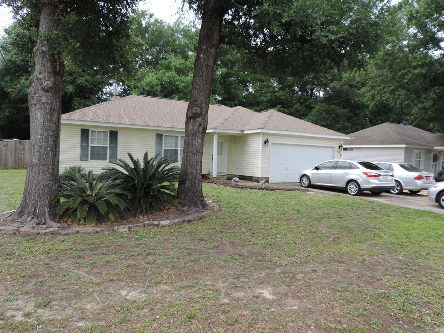 This home is located in the Winding Creek Estates neighborhood and has been well maintained. It features a split floor plan with 3 bedrooms, 2 bathrooms and a 2 car garage. Upon entering this lovely home your eyes are drawn to the fireplace that is perfect for those occasional chilly evenings and the cathedral ceiling to give a light and airy feel to the Great Room. To the side there are two bedrooms and a hall bath. On the other side a large private Master bedroom and bathroom allow privacy for the occupants. The The roof was installed in 2019 along with a French door that leads to the patio in back. Off the patio there is a covered storage shed that is perfect yard tools and patio furniture. Come take a look it wont last long!!