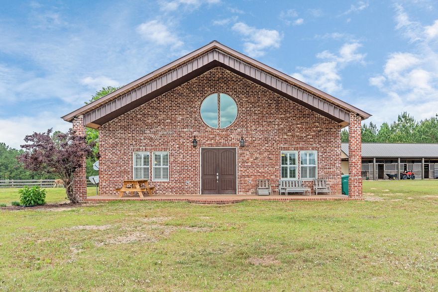 Charming 15-Acre Farmstead Near the Gulf CoastWelcome to your dream country escape south of I-10 where rural tranquility meets modern comfort. This beautiful 15+/-acre farm is thoughtfully cross-fenced into four sections, ideal for rotational grazing or separating livestock. At the heart of the property is a spacious, open-concept 2,259 sq ft home, offering contemporary living with plenty of natural light and relaxing views.Equestrian enthusiasts will love the well-appointed 4-stall horse barn, complete with ample space for tack and feed, as well as a separate hay barn for convenient storage. The on-site riding ring offers the perfect spot to train, exercise, or simply enjoy time in the saddle. Whether you're running a small-scale farm, boarding horses, or simply enjoying the land, this property provides both functionality and serenity.
All of this is just a short drive from the stunning white sandy beaches of the Gulf Coast, making it the perfect balance between countryside living and coastal leisure. Don't miss this rare opportunity to own a slice of paradise with unbeatable access and amenities. All information is believed to be accurate but should be verified.

