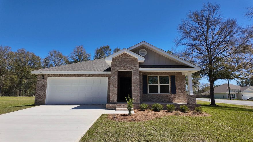 BEAUTIFUL NEW HOME ALMOST READY FOR MOVE IN! NICE hard to find large homesites in the HIGHLANDS, Fast growing N. Crestview. The popular Cali model offers desirable open design for relaxed living & entertaining. 4 beds, 2 baths, covered patio, 2 car garage & awesome amenities. Well-designed kitchen features: GORGEOUS Quartz counter-tops stainless appliances, lg. island, smooth-top range, built in microwave, quiet dishwasher & pantry. Striking wood look flooring & PLUSH carpet in bedrooms. The 'Smart Home Connect' System offers a variety of nice Smart Hm. Devices. Bedroom 1 & adjoining bath has a lg. walk-in closet, beautiful Quartz counter-tops, double sinks, lg. shower & MORE. STYLISH curb appeal. Easy drive to the airport, military base, Ft. Walton, Destin beaches & minutes to golfing.