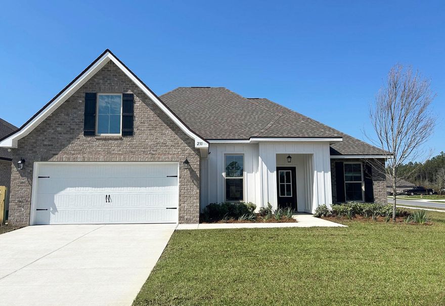 Awesome builder rate plus FREE refrigerator. Restrictions apply.Located on a corner lot the ROSES V G in Starburst at Hammock Bay community offers a 3BR, 2BA, open design with flex space and computer desk/niche. Upgrades added (list attached). Features: double vanity, garden tub, separate custom tile shower, and 2 walk-in closets in master bath, tray ceiling in master bed, kitchen island, walk-in pantry, covered porches, crown molding, smart connect WIFI thermostat, smoke/carbon monoxide detectors, landscaping package, architectural 30-year shingles, flood lights, and more!Energy Efficient Features: water heater, electric kitchen appliance package, vinyl low E windows, and more! Energy Star Partner.