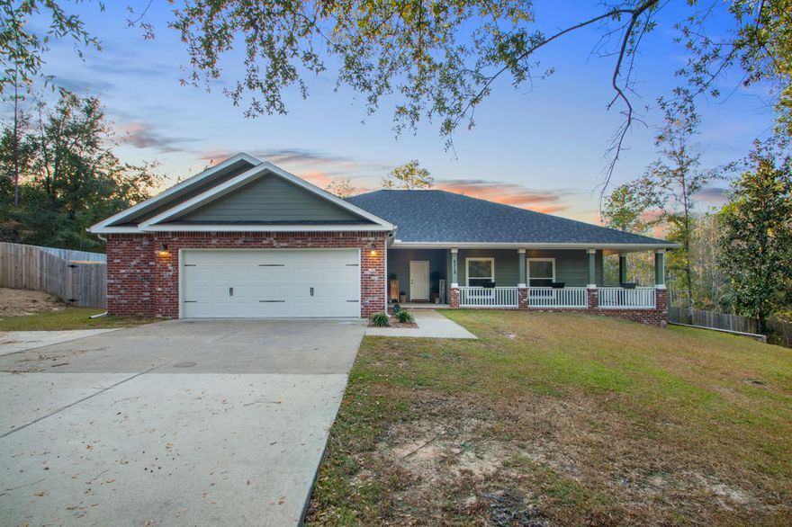 STUNNING CUSTOM BUILT HOME! 5 bedroom 2 1/2 bathroom PLUS an office on 1.5 Acres! It offers the peace of the country, yet close to the city for shopping. This home has it all! It boasts an open floor plan that makes entertaining a must! The Kitchen has a SPRAWLING island that is sure to please! The master bathroom has an upgraded tile shower and GRANITE countertops in both the master and guest bathrooms with double sinks! Plenty of natural lighting from the many windows in the back of the home. The backyard is an outdoor paradise waiting for the next party. It has a spring fed stream that runs through the back of the property. Large garden plot ready for you to come plant! The home is wired for a whole home generator. OVERSIZED garage! Don't miss out on this DREAM home!