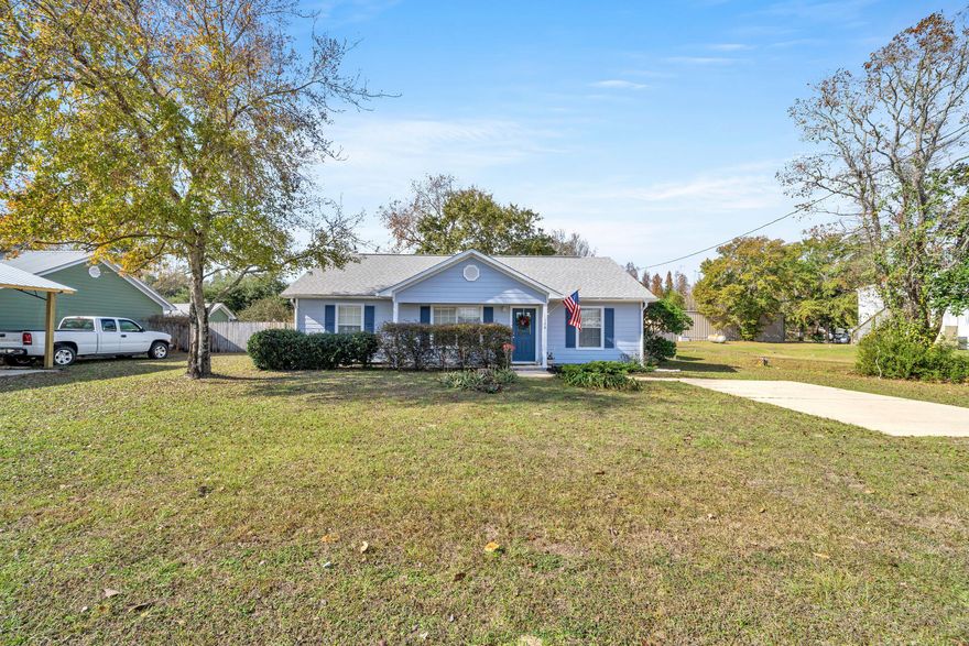 Embrace the charm of this 3-bed, 2-bath home offering a split bedroom design. The hardwood floors that run through the home bring a sense of warmth & elegance. The living room welcomes you with a vaulted ceiling, creating an inviting space. Enjoy the outdoors on the screened porch or in the fenced backyard with storage building. Whether you're settling down or investing wisely, this property is a perfect fit. Recent updates: Exterior paint 2023, Roof 2022
