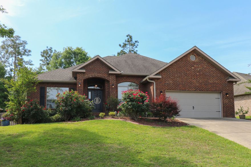 Welcome home to this spacious, well maintained 4 Bed/3 bath/2 car garage DR Horton Brookstone home in the highly sought after Fox Valley subdivision of South Crestview. Home is only a short drive to schools, worship centers, shopping, I10, & Military bases. This homes open floor plan features a wide entry way, formal living rm, flex-rm (4th bedrm), lg kitchen w/stainless steel appliances, spacious island, plenty of cabinets, & granite, a breakfast nook, great rm, updated mud/laundry rm, & out back a spacious fully fenced yard w/a deck & pergola. Many upgrades to include granite in all 3 bath rms, 2'' faux wood blinds, arched doorways, tray ceilings, luxury vinyl plank flooring, all brick, & luscious landscaping. This home & Fox Valley Subdivision have it all & will be great for any family!