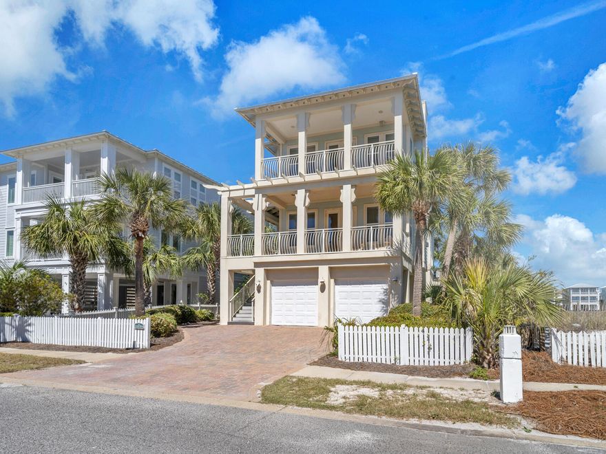 Located in the serene Holiday Isle neighborhood of Destin Pointe, 64 Lands End Drive is a distinguished residence offering both luxury and comfort. This 3-bedroom, 3 full bathrooms plus 2 half baths spans just over 3,000 square feet across 3 levels which is easily accessible via elevator. This property boasts a spacious layout designed for both relaxation and entertainment. The main living areas feature two inviting great rooms, each equipped with cozy fireplaces, providing warmth and ambiance in addition to expansive porches that showcase views of Lake Christina, Destin Pass/bridge, and the Gulf! The master suite serves as a private retreat, featuring a comfortable sitting area and a deluxe master bath. Just beyond the garage space on the first level, you will find a washer/dryer, toilet, and sink making for a very easy clean up when coming inside from outdoor activities! A massive sand pit/play area sits next to the grill, this will give the children great entertainment while the cooking is underway. Situated just steps away from the beach and the brand new elevated community pool overlooking the Gulf, you do not want to miss this home! Despite its tranquil setting, the property remains conveniently close to local amenities, ensuring a balanced lifestyle! Additional amenities behind gated Destin Pointe are two lighted tennis courts, shuffleboard, and walking paths. For those seeking a luxurious piece of real estate in Destin, 64 Lands End Drive presents an exceptional opportunity.