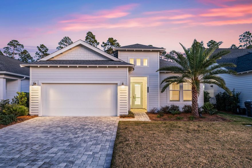 This stunning single-story home in the highly sought-after Watersound Origins community has been thoughtfully upgraded to combine luxury, comfort, and functionality at every turn.Step into your own private retreat, where outdoor living takes center stage. A sparkling heated pool with auto-fill is surrounded by lush new landscaping and secured with an elegant aluminum fence. The custom outdoor kitchen, complete with a Blaze grill and glass-front stainless refrigerator, makes entertaining effortless, while the covered patio with added gutters ensures year-round enjoyment. Inside, the home showcases refined details and timeless upgrades. Venetian plaster graces the foyer and living room ceiling, while upgraded lighting in the kitchen, dining room, and bathrooms adds a touch of sophistication. Plantation shutters provide elegance and privacy throughout, and the garage is finished with durable epoxy flooring for a clean, polished look. For added peace of mind, a whole-house natural gas generator keeps everything running seamlessly.
Watersound Origins offers an unparalleled lifestyle with access to world-class amenities. Residents enjoy the Village Commons pool and fitness center, sports courts, miles of scenic nature trails, unlimited golf, and expansive green spaces. Just outside the gates, the newly developed Watersound Town Center brings convenience and charm with a Publix Super Market, excellent dining, healthcare services, a weekly Farmers Market, and more.
Set in a non-rental community, this home delivers the perfect blend of luxury and convenience in one of South Walton's premier neighborhoods.