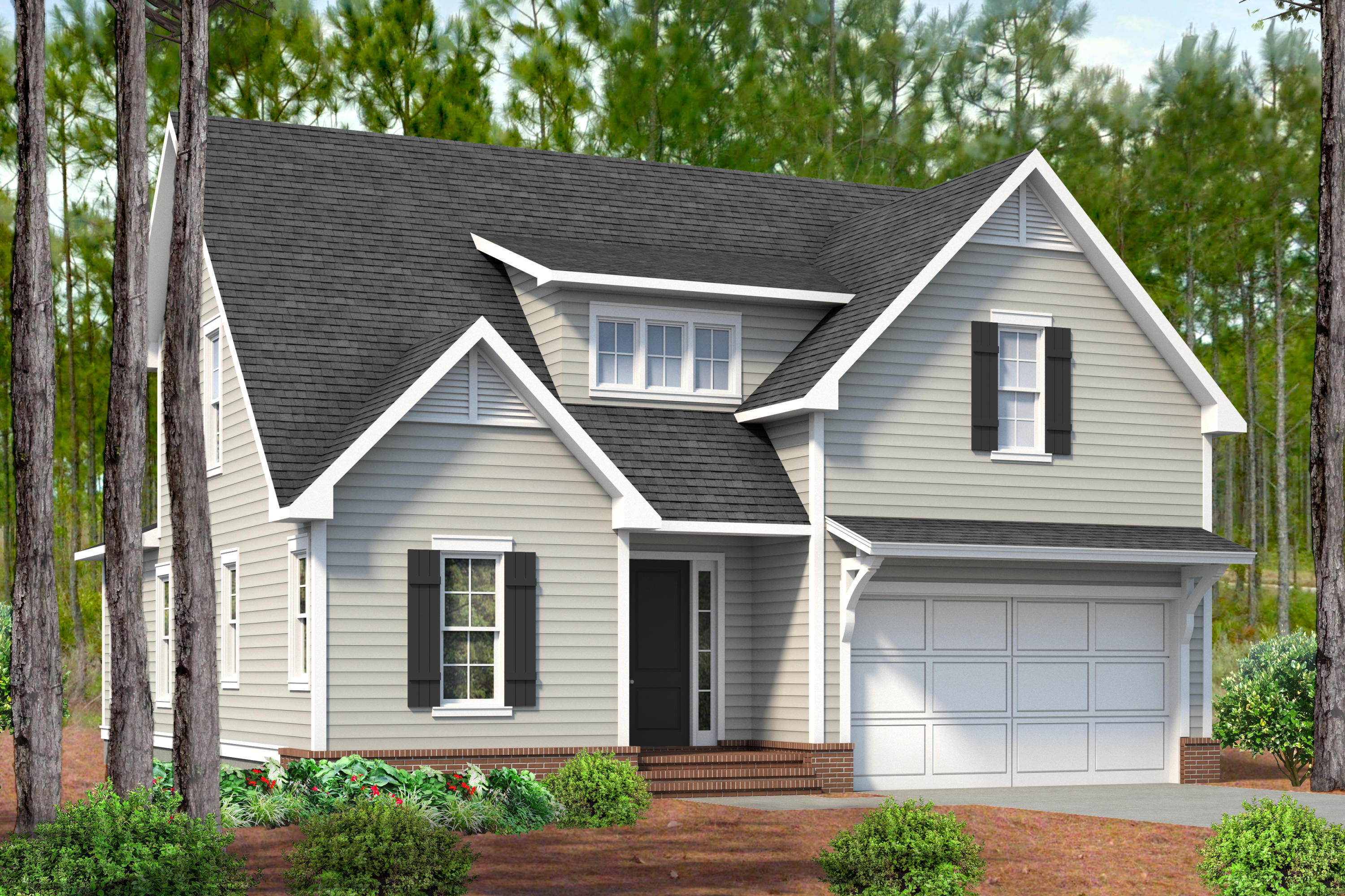 The 2-story Draper Plan offers 4 bedrooms with a first-floor master, 3.5 bathrooms, an upstairs sitting room, 2-car garage, a screened back porch, and high-quality finishes. This open floor plan includes 9' ceilings, luxury vinyl flooring throughout, quartz kitchen and bathroom countertops, wood cabinetry with soft-close features and under-cabinet lighting, upgraded Bosch stainless steel appliances, and a tankless water heater. Notable exterior features include heirloom brick porches and accents, Hardie board siding, a gas stub for your grill, and an irrigation system. Nestled along the banks of Lake Powell rests the 1,400-acre Watersound Origins community, meticulously planned to create a relaxed lifestyle of modern convenience and appreciation of the natural environment. Outstanding amenities include access to Lake Powell + kayaks for homeowner use, The Village Commons pool, fitness center, event lawn, Origins Golf Course, sports courts, and more! The Watersound Origins town center will offer even greater convenience with the addition of a Publix grocery store, shops, dining, a farmer's market, and more!
**Pricing for inventory homes include lot premiums and may include optional upgrades. Added options/upgrades and pricing are subject to change.