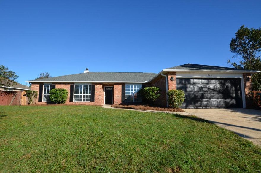 Do not miss this beauty! Located in South Crestview and minutes for the Interstate, shopping and Duke Field, this all brick 3 bedroom 2 bath home is one to see! Home has new dimensional shingles, privacy fenced back yard, fire pit area and storage building. There is oversized parking on the side of the home for boats, trailers or extra vehicles. Inside this gorgeous home you will find 12x24 tile throughout, including the office, and new carpet in bedrooms. Home has new granite, new appliances, new fixtures and more. Home comes with termite warranty. Don't miss your opportunity to scoop this one up! Call today before it's gone!