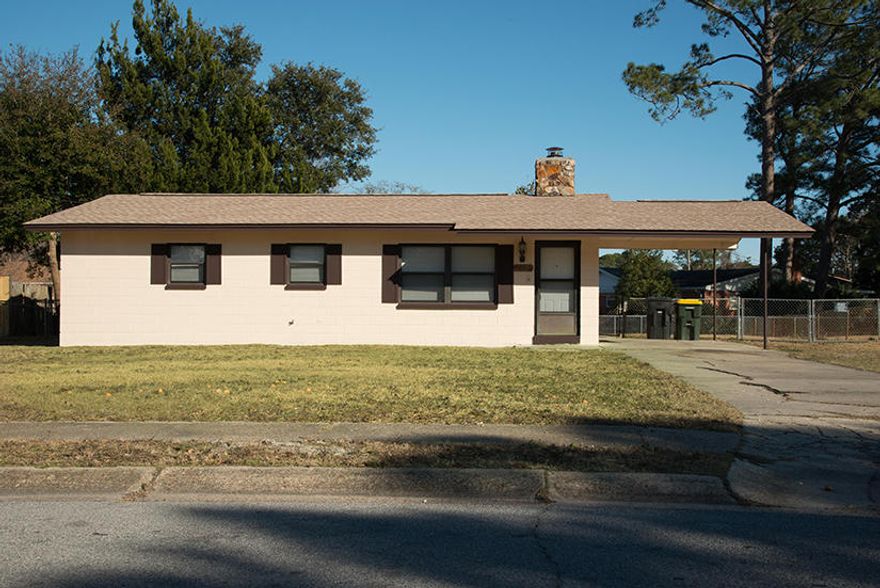 Cute 3 bedroom, 1 bath home with carport. Eat-in-kitchen and living room has a fireplace. New appliances just installed! New exterior paint just completed! There is a well on the property but no lawn pump or sprinkler system.