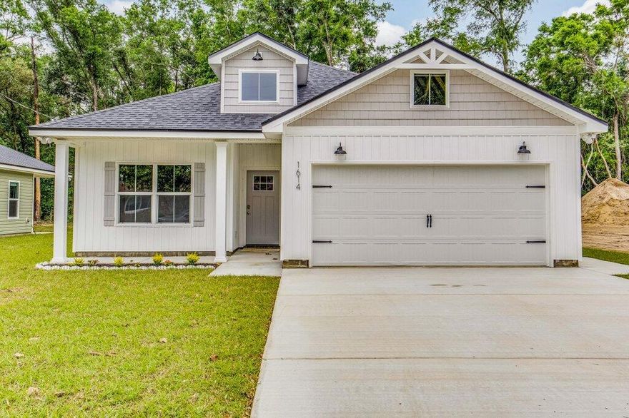 Welcome to your dream home! This semi-custom craftsman inspired brand new home offers 1,607 square feet of spacious living with 3 bedrooms, 2 bathrooms, and endless opportunities to make it your own. The home's standout features include custom cypress wood beams and vaulted ceilings, adding warmth and character to the already beautiful design. The butter pantry, gas range, and tankless hot water heater make for a modern and comfortable living experience that you'll enjoy every day. The master bathroom boasts a luxurious free-standing tub and beautifully tiled shower, offering a spa-like experience at home. You'll never have to worry about running out of hot water with the tankless water heater - a feature that is sure to impress. But what truly sets this home apart is the opportunity to is the opportunity to personalize it to your exact preferences. You'll have the chance to choose from 10 different flooring options, select your preferred counter top color, and even pick out the cabinet colors that speak to you. This is not your average builder-grade house - it's a true gem waiting for your personal touch. This craftsman home is brought to you by family-owned business that builds homes with heart. When you purchase this home, you'll not only be investing in a beautiful house but in a company that values integrity, craftsmanship, and customer satisfaction. We take pride in every home we build and ensures that each one is a reflection of our commitment to quality and excellence. With a focus on personalized service and attention to detail, you can trust that your home-buying experience will be second to none. Don't miss out on this opportunity to own a beautiful, semi-custom home built by a company with a heart. Contact us today to learn more about how you can make this house your forever home. *Estimated completion on or before December 2025* THESE ARE STOCK PHOTOS- NOT ACTUAL LOT SPECIFIC FINISHES. PHOTOS ARE OF SIMILAR PROPERTIES THAT WERE BUILT.
