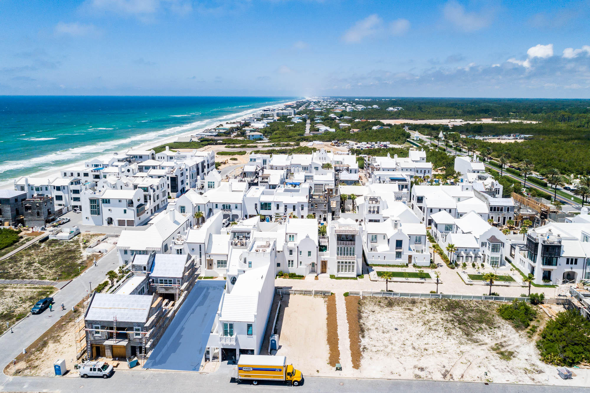 LL10 is a South of 30A Alys Beach homesite that is primely positioned overlooking the coveted Sea Garden Pedestrian Path and steps from the Private Owners' Beach Club. Approved house plans drawn by Domin Bock Architects feature second and third floor living spaces that take in the forever water views of the Gulf of Mexico. These plans are to be purchased for an additional fee outside of closing.Nestled on 158 acres along the emerald waters and serene white sand beaches of Northwest Florida's Gulf Coast, Alys Beach is a New Urban community created with the highest standards for beauty, sustainability, and quality of life. White masonry homes are inspired by the harmonious architecture of Bermuda and Antigua, Guatemala. Courtyards meld indoor and outdoor spaces. Parks and trails preserve the wonder of a unique coastal habitat.