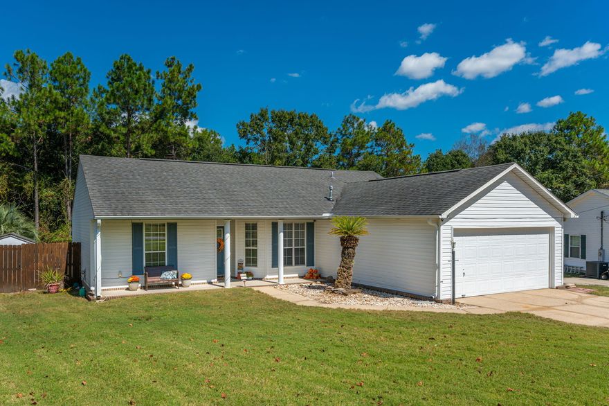 Location-Location-Location...that's right, this 3-bedroom 2 bath home with private pool is in south Crestview providing easy commute to the local military bases, beaches, and shopping centers. The open floor plan provides a great space for entertaining and just in time for the upcoming holidays. Kitchen boasts stainless steel appliances ample granite counter and cabinet space to meet all your cooking needs finished out with a nice backsplash. The spacious master has a spectacular view of your very own pool and beautiful barn door that leads to the master bathroom. The tiled Florida room is great for sipping your morning coffee and overlooking the 18x36 (38K gallon) saltwater pool. The outdoor building houses all the pool equipment with newly installed pool pump and salt cell. All pool