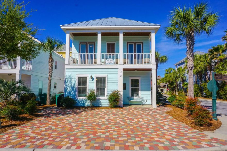 Custom Built 4 Bedroom 3.5 Bath 2 story home in the Gated Community of Villages of Crystal Beach. Included are all the Extra Bells and Whistles you'd expect in a Builder's home. 10' ceilings, 8' doors, all Wood Laminate and tile on floors, tiled showers and granite tops. Villages of Crystal Beach offers a stunning Community Lagoon Pool with Lush Landscaping all around, a hot tub, surround sound music and a Free Seasonal Transit to the beach in peak seasons. Rental income is very attractive on this home and there are numerous return guests yearly, including a 4 month snowbird rental already booked for 2 more years in the future. Location is great with the beach just a couple of blocks away and close enough to walk to shopping, dining and entertainment.