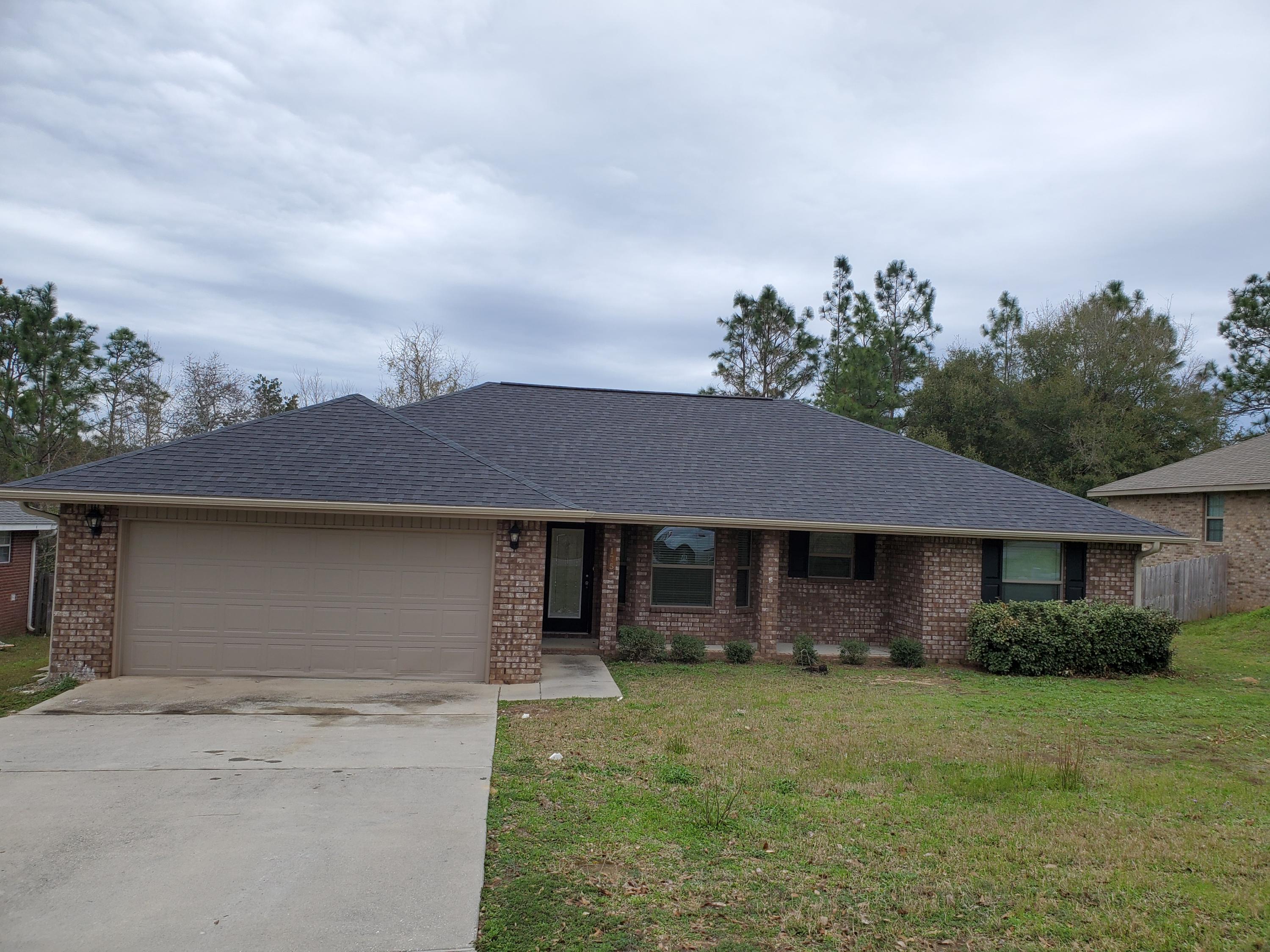 Beautiful move-in ready home for sale in Crestview! This property features a two car garage, plank flooring, tall ceilings, wide open floor plan, dining area, and breakfast bar. Granite countertops. Updated stainless steel appliances. Split bedroom layout for added privacy. Huge back porch, fenced in back yard. Spacious master bedroom/bathroom combo. This would make the perfect family home and won't last long! Vacant and easy to show.